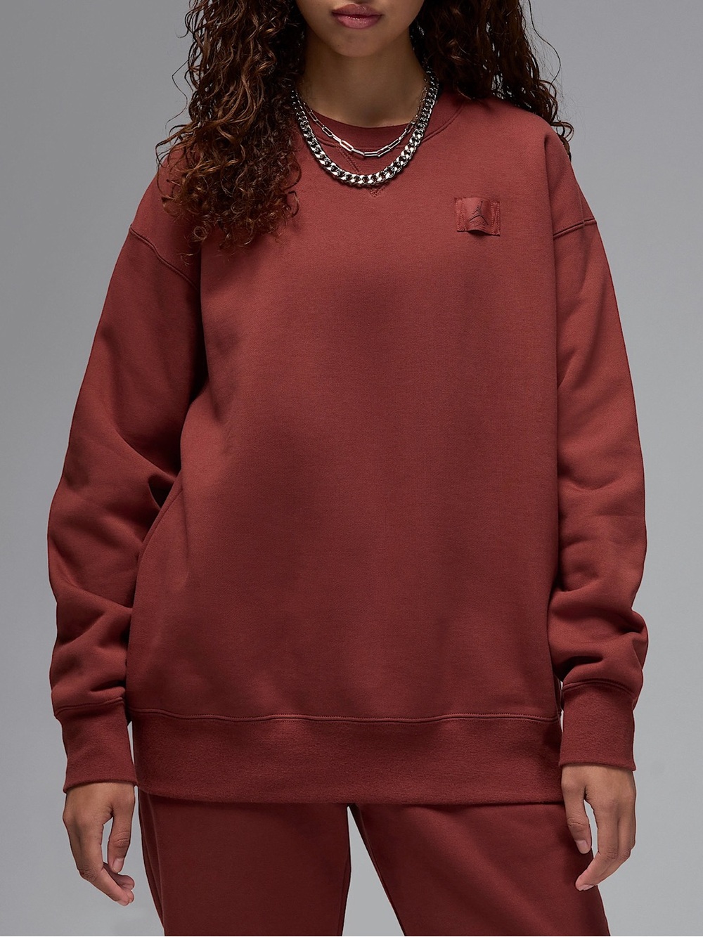 NWT Nike Jordan Women's Flight Fleece Crewneck Sweatshirt Small Loose Fit